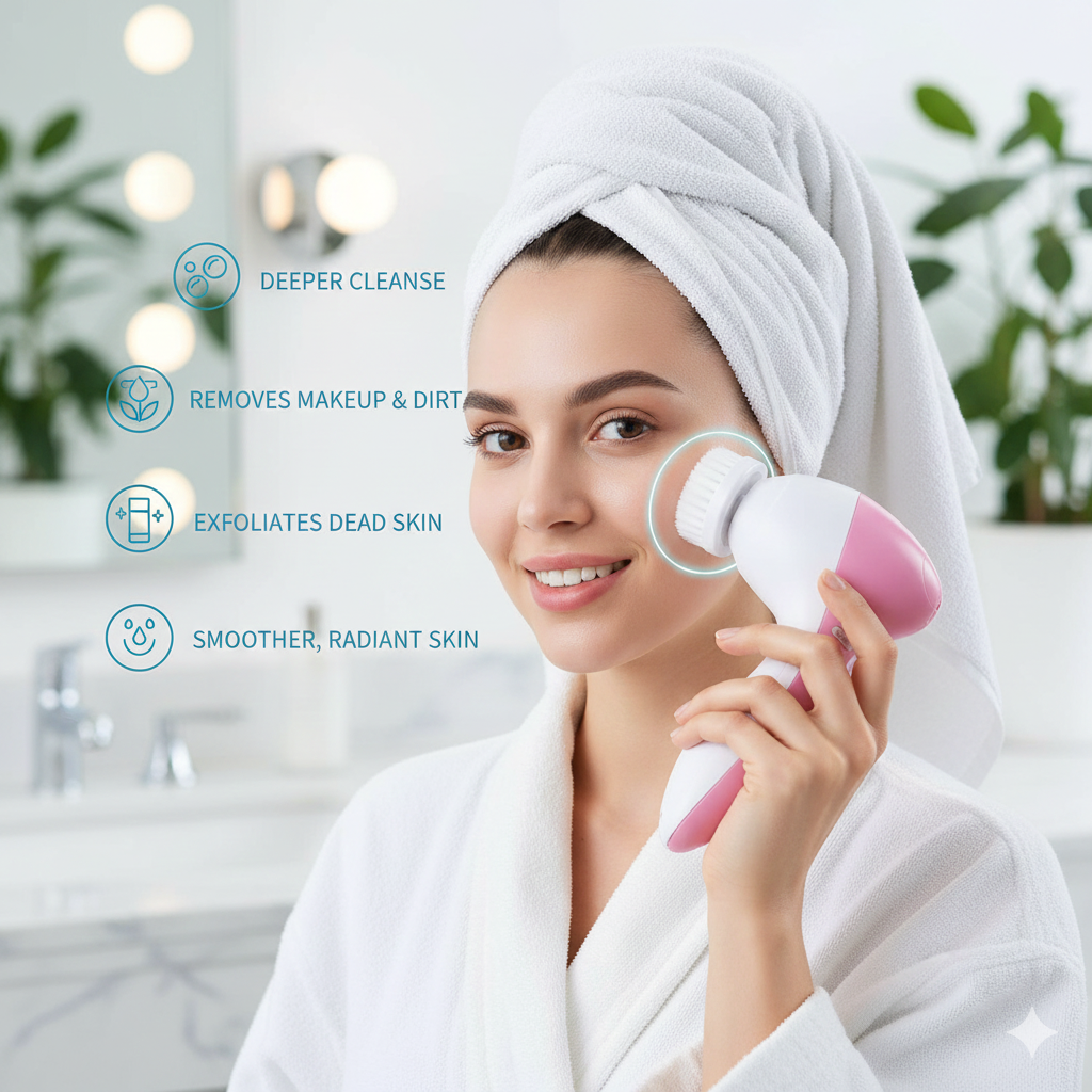VibrantGlow Facial Brush